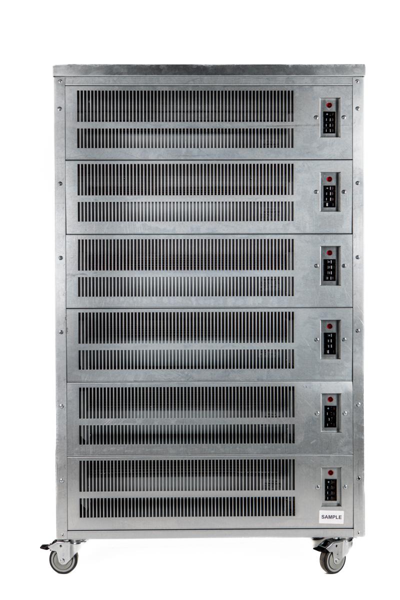 Heatload 20kW floor-standing tower load bank emulator for data centre testing