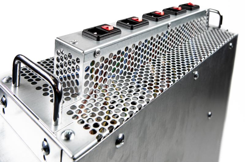 Finned aluminium heat exchanger component manufactured by HeatLoad
