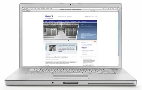 The first Heatload website we built, shown on a laptop