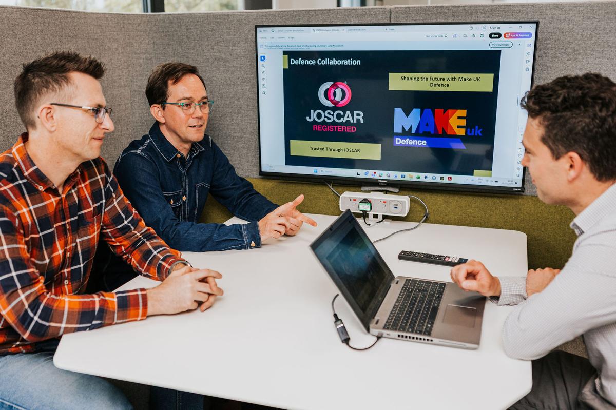 Pallant consultants reviewing a website design on a monitor
